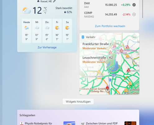 Windows 11 Widgets