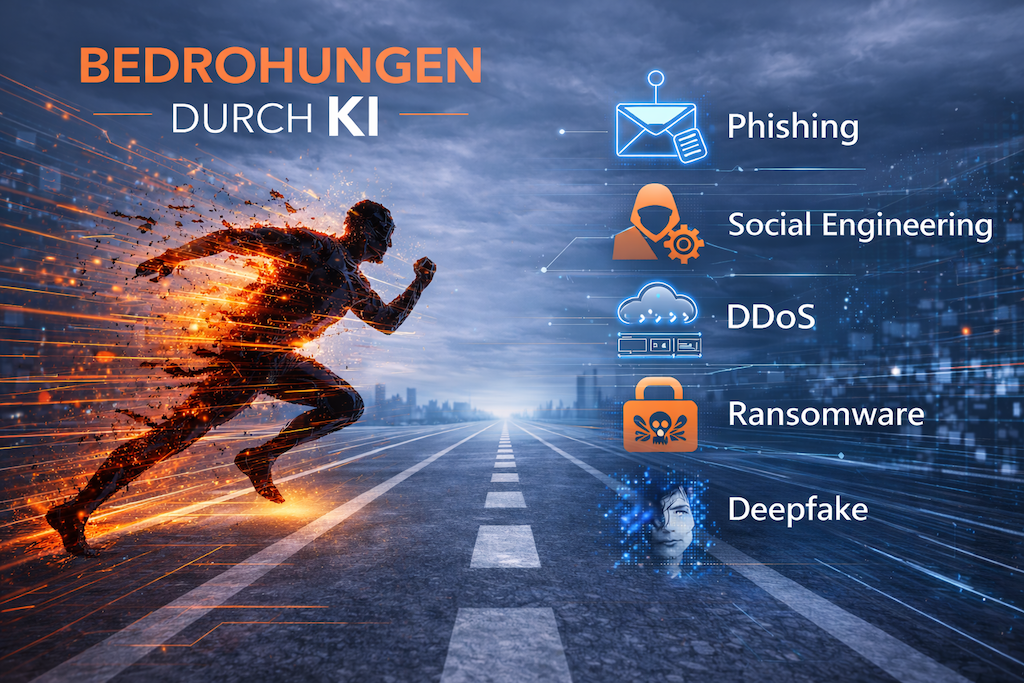 Beispiele für Bedrohungen, die durch KI verstärkt werden